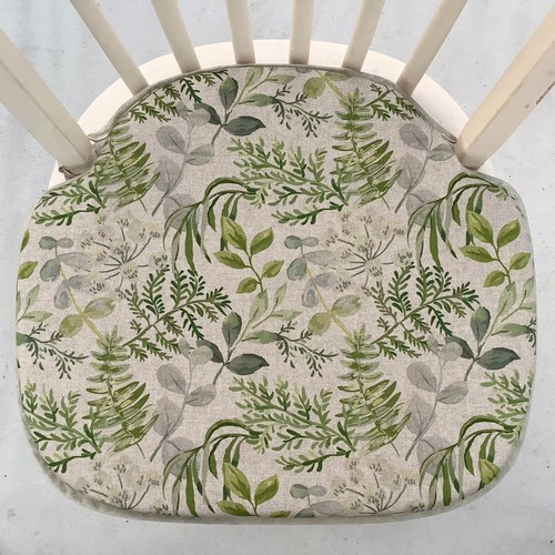 Green grey floral - &,