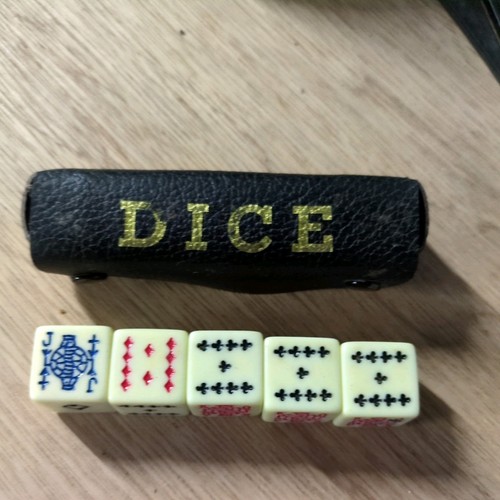Vintage poker dice - dice, set