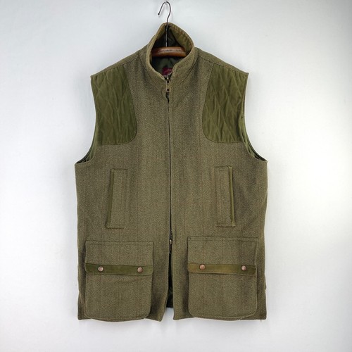 Beaver tweed shooting gilet - tweed,