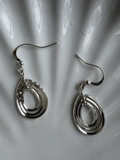 Topshop Silver Tone Teardrop