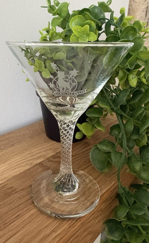 Babycham twisted stem - , glass