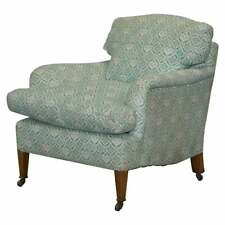 RARE 1954-1959 HOWARD & SON'S LENYGON & MORANT ARMCHAIR ORIGINAL TICKING FABRIC
