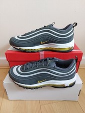 New Nike Air Max 97 Grey & Yellow Men's UK SIZE 10 EU 45