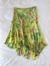 Rene Derhy Green Paisley Sequinned Skirt M
