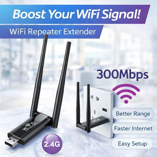 Wifi repeater extender 300mbps - repeater,