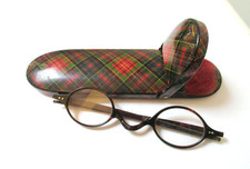 Antique Tartanware Spectacles