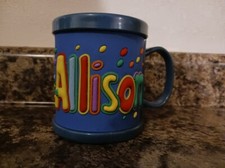 Name: ALLISON NEW Personalized Kids Childs Mug Cup Plastic 10oz. 3D John Hinde
