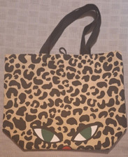 Lulu Guinness Sainsbury's Shopper Bag Jute Tote Red Nose Day Wild Cat New