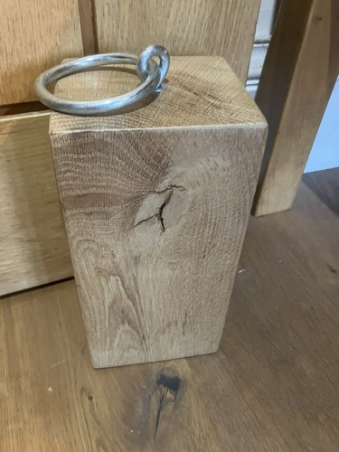 Solid oak doorstop rustic - solid,