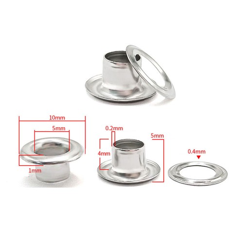 Eyelets with washers - eyelets, stainless