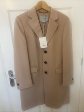 Jigsaw Coat Beige Charcoal  Uk 10  Brand New With Tags RRP £275