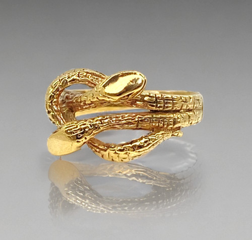 Double snake ring - double,