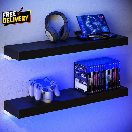 Floating shelves with led for - floating,