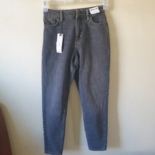 Topshop Black Fade Mom Jeans