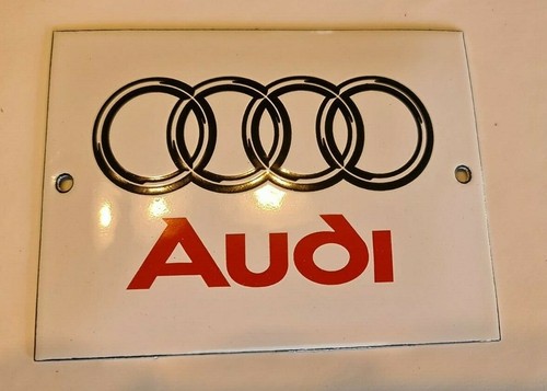 Audi emaille porcelain enamel - porcelain,