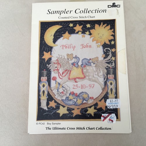 Dmc baby boy birth sampler - baby,