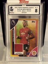 Topps Premier League 2026 Zlatan Ibrahimovic Player Worn Patch /50 MGC 8 Man Utd