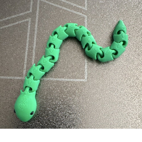 Green articulated plastic - green,