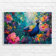 Vibrant Peacock Painting
