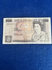 Old Ten Pound Note. Bank Of England Cashier - Gill (1988-1991) In VGC