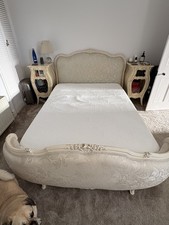 French Duck Egg Blue And Cream Ivory Solid Wood Bedroom Set