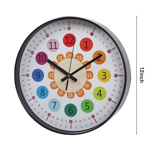 Round wall clock bedroom - round,