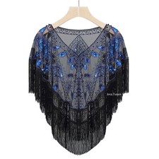 Women 1920s Shawl Wraps Beaded