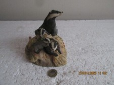 AYNSLEY MASTER  CRAFT  FAMILY OF BADGERS      see des.