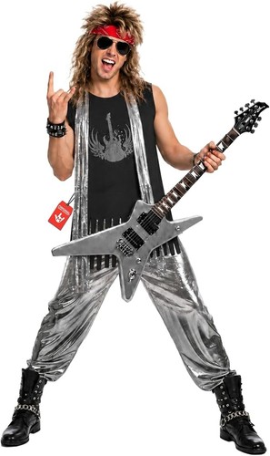 Men 1980s glam rocker - men`s,