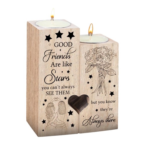 Pair wooden heart shaped - 1,