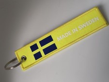 Made In Sweden Keyring Yellow