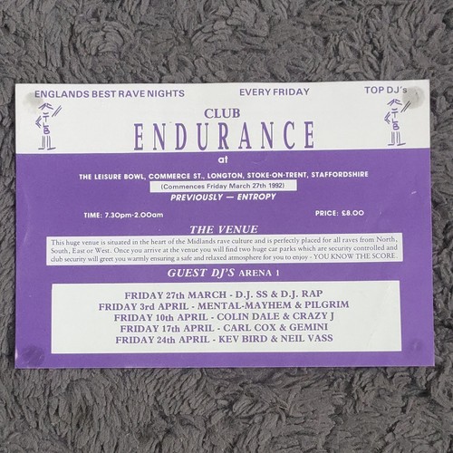 Rave flyer endurance - rave,