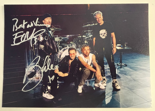 The edge bono hand - u2, signed