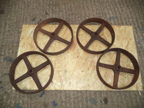 Cast iron wheels stationary - wheels,