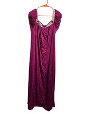 Pink Lace Trim Nightgown Large