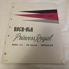 Rock-Ola  Parts List for Model 424