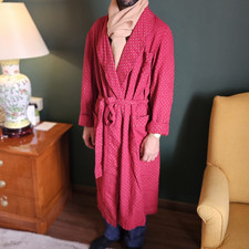 Vtg Frette Mens 100% Wool Robe