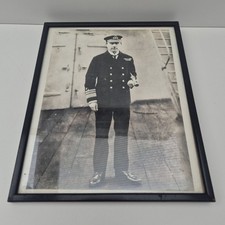 Vintage Framed Photo of Admiral Sir John Jellicoe Royal Navy Officer