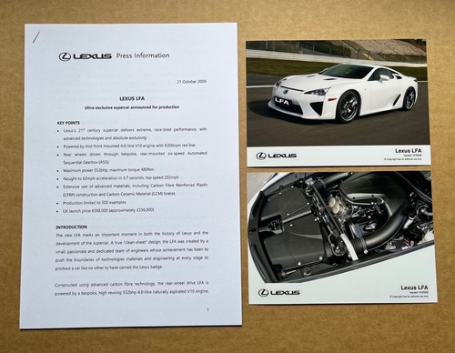 Lexus lfa supercar launch - lexus,