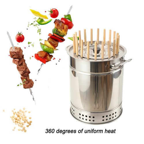Bbq grill bucket with - bbq, vents