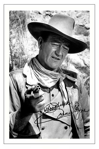 John wayne autograph - john,