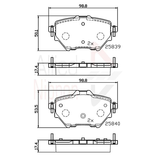 Brake pads set - brake,