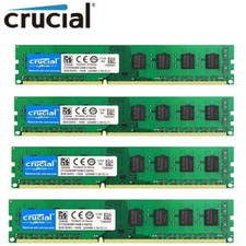 CRUCIAL DDR3 1600MHz 4x 8GB 32GB PC3-12800 Desktop Memory RAM 240pin DIMM 1.5V