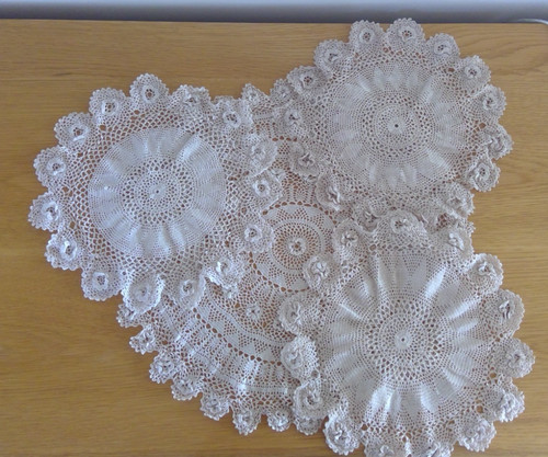 Antique hand crocheted - 4,
