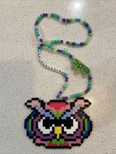EDC Rave Perler Bead Kandi Owl