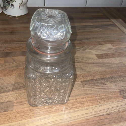 Vintage clear pressed glass - clear,