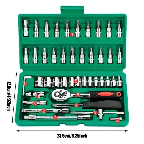 46pcs metric socket hss - metric,