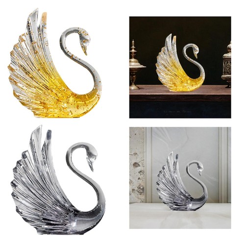 Swan statue figurine - swan,