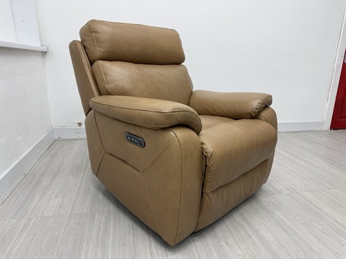 Daytona leather power recliner - power,