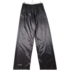 Trespass Packaway Waterproof Trousers Men's XL Black Windproof Breathable